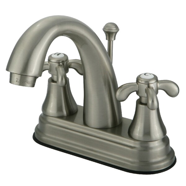 KS7618TX 4" Centerset Bathroom Faucet, Brushed Nickel